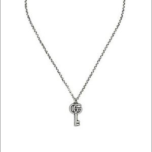GG Key Sterling Silver Pendant Necklace
